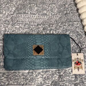 Elegant Teal Clutch Bag by Urban Expressions